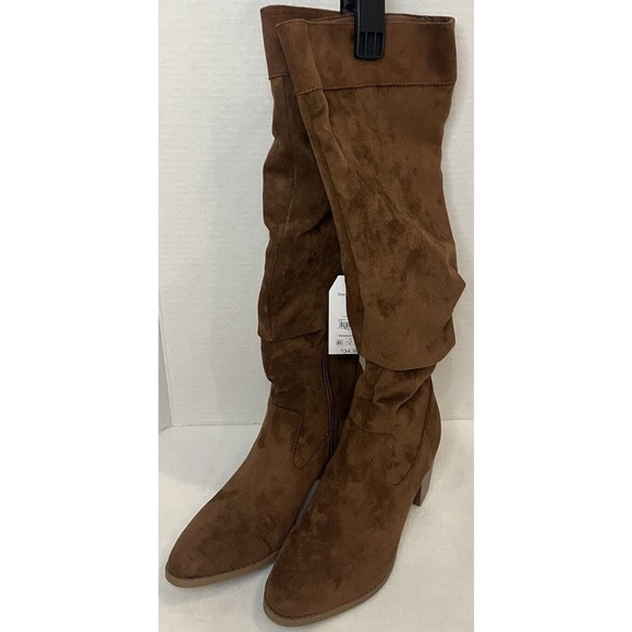 Time and Tru Memory Foam Slouch Boot Cognac Size 7! NEW! - Picture 2 of 8